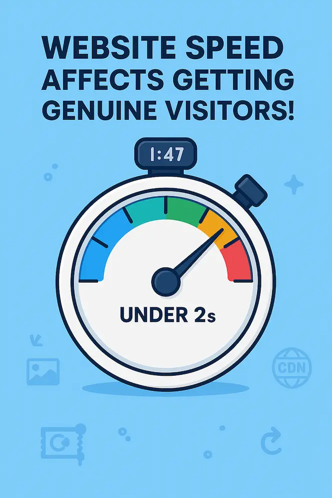 سرعة الموقع هي مفتاح لجذب والاحتفاظ بالزوار المهتمين.