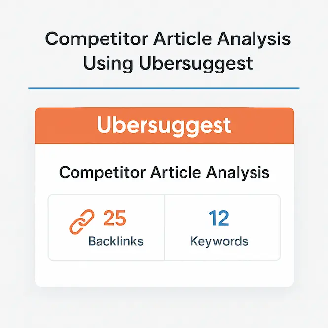 استخدام Ubersuggest المجاني لتحديد المقالات المنافسة المناسبة لتقنية السكاي سكريبر.