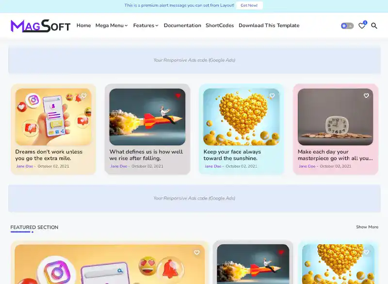 magsoft blogger template v1